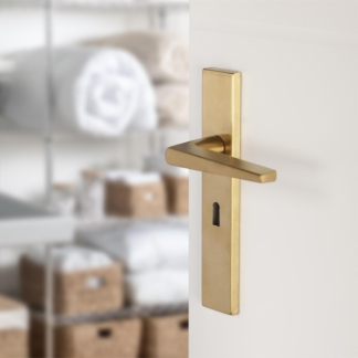 Differnz Deurklink met sleutelschild | Differnz | Rotterdam | 55 mm (RVS, Goud) 86.025.32 K010830393 - 2