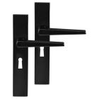 Differnz Deurklink met sleutelschild | Differnz | Rotterdam | 55 mm (RVS, Zwart) 86.025.12 K010830314 - 1