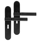 Differnz Deurklink met sleutelschild | Differnz | Utrecht | 55 cm (Ruwe hendel, RVS, Zwart) 86.027.12 K010830324 - 1