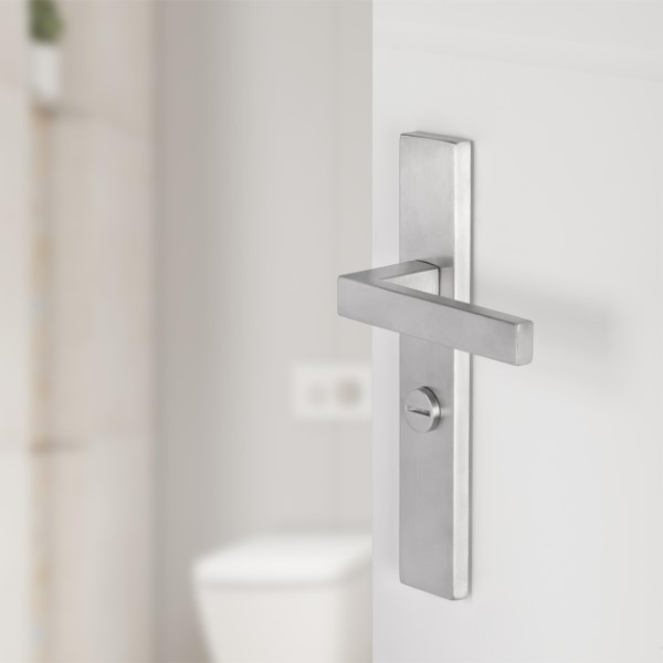 Differnz Deurklink met wc-sluiting schild | Differnz | Tilburg | 63 mm (RVS, Chroom) 86.026.04 K010830350 - 2