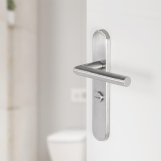 Differnz Deurklink met wc-sluitingschild | Differnz | Amsterdam | 63 mm (RVS, Chroom) 86.020.04 K010830340 - 2