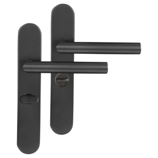 Differnz Deurklink met wc-sluitingschild | Differnz | Amsterdam | 63 mm (RVS, Gun metal) 86.020.24 K010830372 - 1