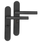 Differnz Deurklink met wc-sluitingschild | Differnz | Amsterdam | 63 mm (RVS, Gun metal) 86.020.24 K010830372 - 1