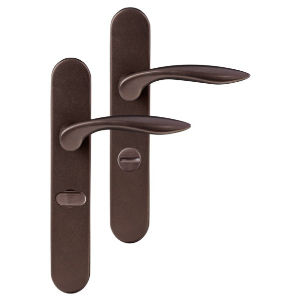 Differnz Deurklink met wc-sluitingschild | Differnz | Groningen | 63 mm (Ovaal, RVS, Brons) 86.023.54 K010830410 - 1