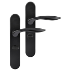 Differnz Deurklink met wc-sluitingschild | Differnz | Groningen | 63 mm (Ovaal, RVS, Zwart) 86.023.14 K010830321 - 1