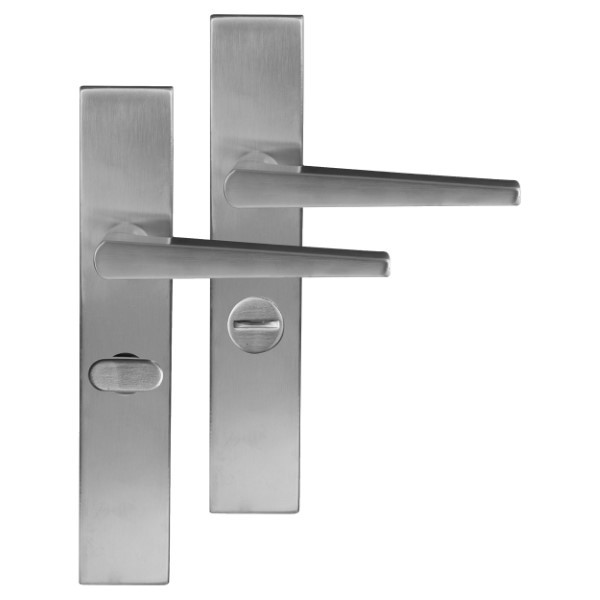 Differnz Deurklink met wc-sluitingschild | Differnz | Rotterdam | 63 mm (RVS, Chroom) 86.025.03 K010830344 - 1