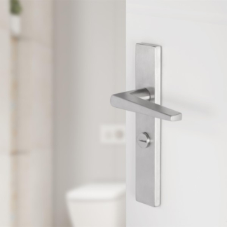 Differnz Deurklink met wc-sluitingschild | Differnz | Rotterdam | 63 mm (RVS, Chroom) 86.025.03 K010830344 - 2