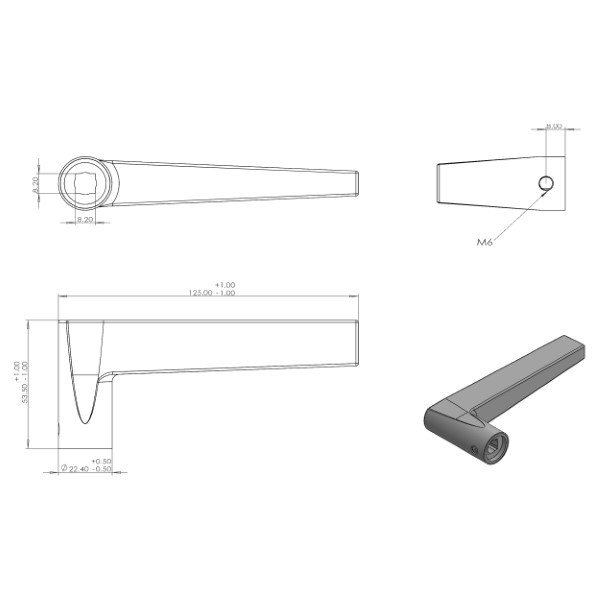 Differnz Deurklink met wc-sluitingschild | Differnz | Rotterdam | 63 mm (RVS, Chroom) 86.025.03 K010830344 - 3