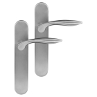 Differnz Deurklink op blindschild | Differnz | Groningen | 55 mm (Ovaal, RVS, Chroom) 86.023.01 K010830352 - 1