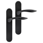 Differnz Deurklink op blindschild | Differnz | Groningen | 55 mm (Ovaal, RVS, Zwart) 86.023.11 K010830318 - 1