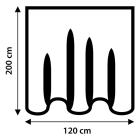 Differnz Douchegordijn | Differnz (120 x 200 cm, Waterafstotend, Wit) 31.010.16 K010830118 - 5