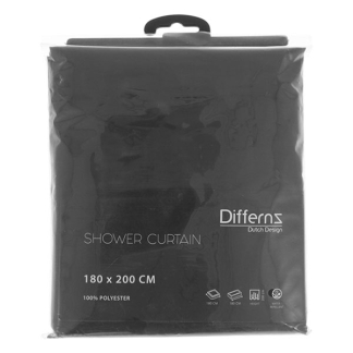 Differnz Douchegordijn | Differnz (180 x 200 cm, Waterafstotend, Antraciet) 31.010.15 K010830117 - 4