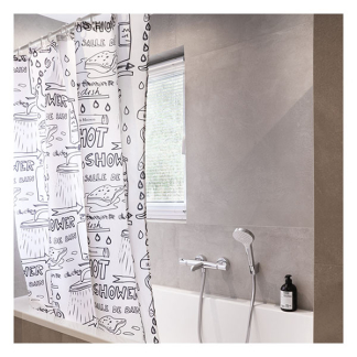 Differnz Douchegordijnringen | Differnz (12 stuks, Kunststof, Wit) 32.000.02 K010830124 - 5