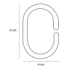 Differnz Douchegordijnringen | Differnz (12 stuks, Kunststof, Zwart) 32.000.03 K010830125 - 4