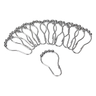 Differnz Douchegordijnringen | Differnz (12 stuks, Metaal, Chroom) 32.000.00 K010830122 - 4