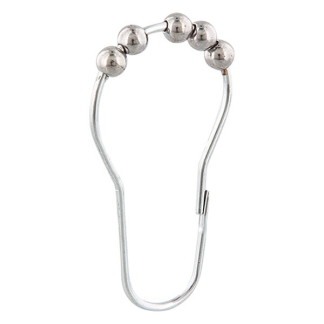 Differnz Douchegordijnringen | Differnz (12 stuks, Metaal, Chroom) 32.000.00 K010830122 - 2