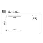 Differnz Douchegordijnstang | Differnz (Universeel, Aluminium, Wit) 32.310.44 K010830065 - 3