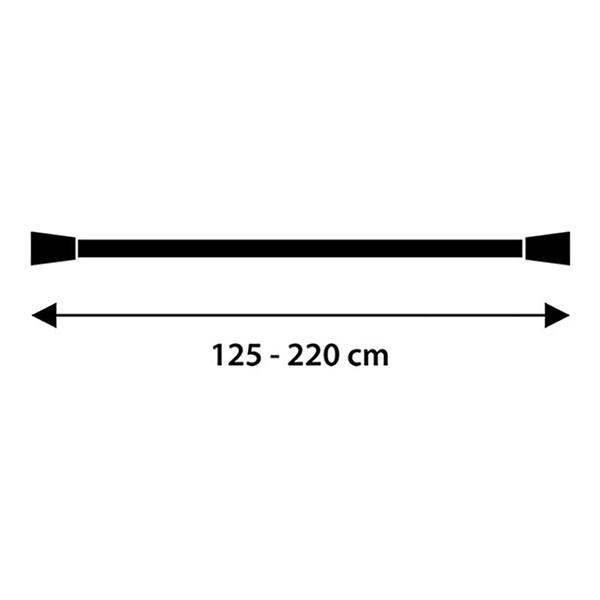 Differnz Douchegordijnstang | Differnz (Verstelbaar tot 220 cm, Aluminium, Chroom) 32.310.43 K010830061 - 3