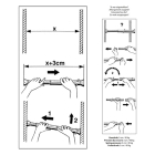 Differnz Douchegordijnstang | Differnz (Verstelbaar tot 220 cm, Aluminium, Zwart) 33.310.49 K010830067 - 3