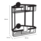 Differnz Doucherek | Differnz (Driehoek, 2 laags, Aluminium, Zwart) 34.100.16 K010830088 - 3