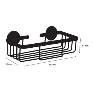 Differnz Doucherek | Differnz (Rechthoek, 1 laags, Aluminium, Zwart) 34.100.12 K010830097 - 3