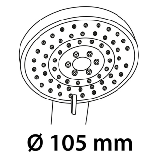Differnz Doucheset | Differnz (3 standen, Chroom) 33.008.00 K010830054 - 3