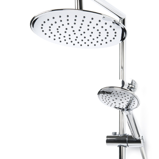 Differnz Doucheset | Differnz (Stortdouche Ø 25 cm, Met handdouche, Chroom) 33.006.00 K010830057