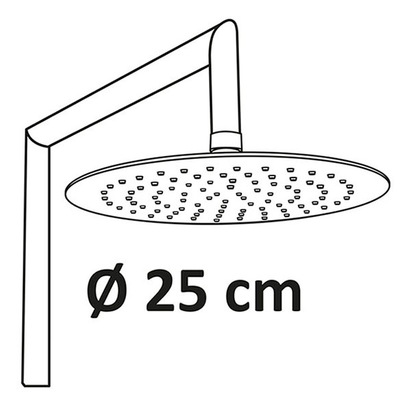 Differnz Doucheset | Differnz (Stortdouche Ø 25 cm, Met handdouche, Chroom) 33.006.00 K010830057 - 6