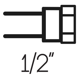 Differnz Doucheslang | Differnz (150 cm, PVC, Zwart) 33.200.12 K010830070 - 3