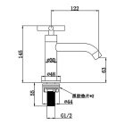Differnz Fonteinkraan | Differnz (Koudwaterkraan, Chroom, Gebogen, Kruiskop) 30.412.80 K010830038 - 6