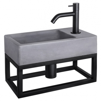Differnz Fonteinset | Differnz | Force (Beton, Handdoekrek, Matzwart) 38.401.68 K010830020