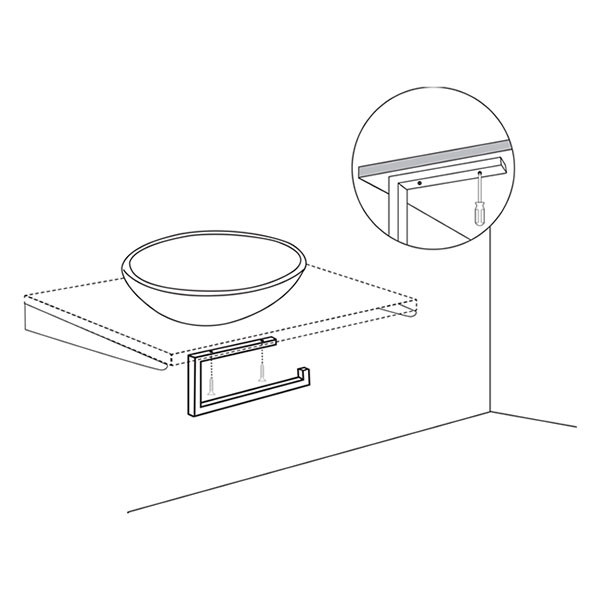 Differnz Handdoekrek | Differnz (35 x 14 cm, RVS, Chroom) 38.215.14 K010830072 - 4