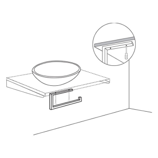 Differnz Handdoekrek | Differnz (35 x 14 cm, RVS, Chroom) 38.215.14 K010830072 - 4