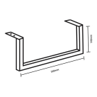 Differnz Handdoekrek | Differnz (50 x 14 cm, RVS, Zwart) 38.215.09 K010830077 - 3