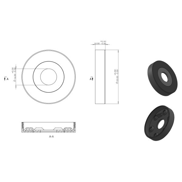 Differnz Wc-sluiting | Differnz | Essence (Rond rozet, RVS, Chroom) 86.031.03 K010830424 - 4