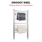Dirt Devil Handdoekradiator | Dirt Devil | 150W (Aluminium, IP22, 10 stangen, Wand/staand) 871125204598 K170101511 - 5