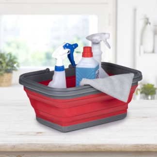 Dirt Devil Opbergmand | Dirt Devil | 38 x 28.5 x 16 cm (Opvouwbaar, Rood) 871129204492 K170105186 - 3