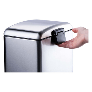 Dirt Devil Pedaalemmer | Dirt Devil | 12 liter (Gedempt deksel, RVS, Zilver) 871125249495 K170108268 - 4