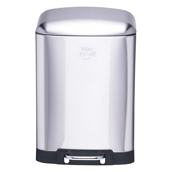 Dirt Devil Pedaalemmer | Dirt Devil | 12 liter (Gedempt deksel, RVS, Zilver) 871125249495 K170108268 - 5