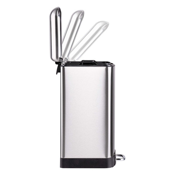 Dirt Devil Pedaalemmer | Dirt Devil | 12 liter (Gedempt deksel, RVS, Zilver) 871125249495 K170108268 - 2