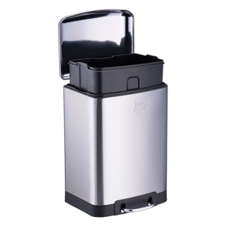 Dirt Devil Pedaalemmer | Dirt Devil | 12 liter (Gedempt deksel, RVS, Zilver) 871125249495 K170108268 - 3