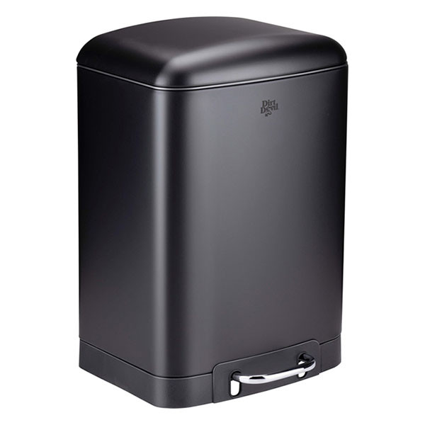Dirt Devil Pedaalemmer | Dirt Devil | 12 liter (Gedempt deksel, RVS, Zwart) 871125249504 K170108264 - 1