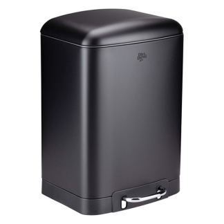 Dirt Devil Pedaalemmer | Dirt Devil | 12 liter (Gedempt deksel, RVS, Zwart) 871125249504 K170108264 - 1