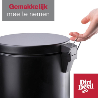 Dirt Devil Pedaalemmer | Dirt Devil | 12 liter (RVS, Zwart) 871125249493 K170108261 - 4