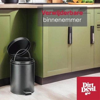 Dirt Devil Pedaalemmer | Dirt Devil | 12 liter (RVS, Zwart) 871125249493 K170108261 - 6