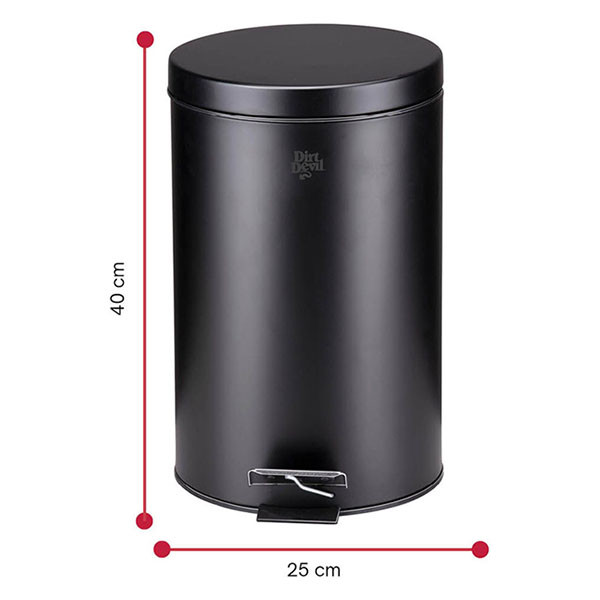 Dirt Devil Pedaalemmer | Dirt Devil | 12 liter (RVS, Zwart) 871125249493 K170108261 - 7