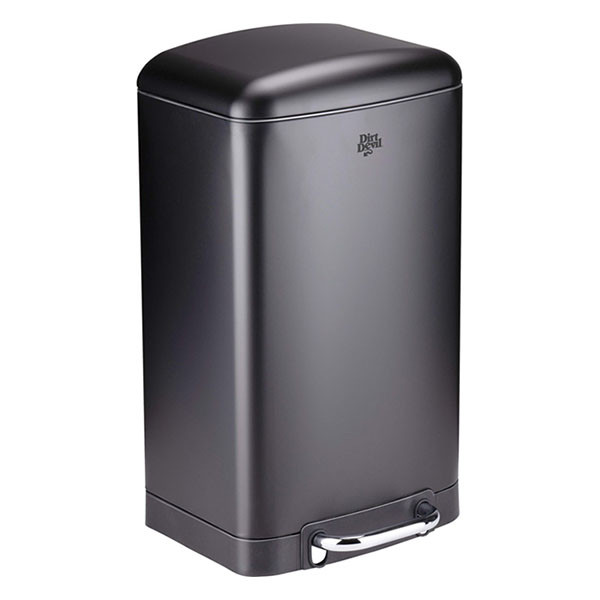 Dirt Devil Pedaalemmer | Dirt Devil | 20 liter (Gedempt deksel, RVS, Zwart) 871125249505 K170108265 - 1