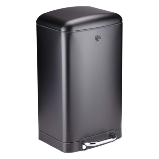 Dirt Devil Pedaalemmer | Dirt Devil | 20 liter (Gedempt deksel, RVS, Zwart) 871125249505 K170108265 - 1