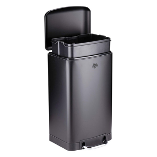 Dirt Devil Pedaalemmer | Dirt Devil | 20 liter (Gedempt deksel, RVS, Zwart) 871125249505 K170108265 - 2