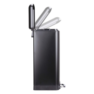 Dirt Devil Pedaalemmer | Dirt Devil | 20 liter (Gedempt deksel, RVS, Zwart) 871125249505 K170108265 - 3